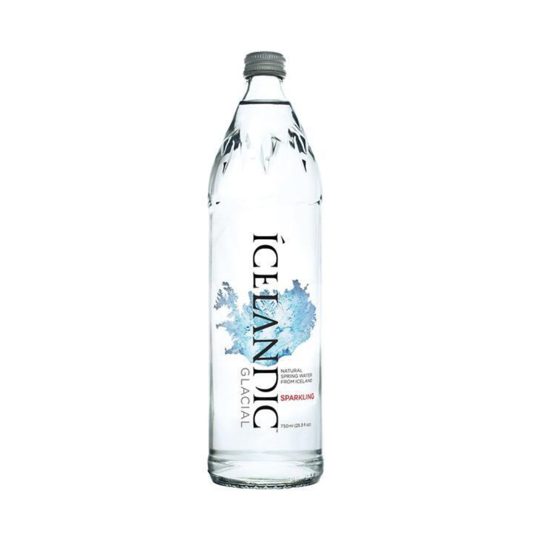 Icelandic Glacial Sparkling Bottled Water 750ml Glass